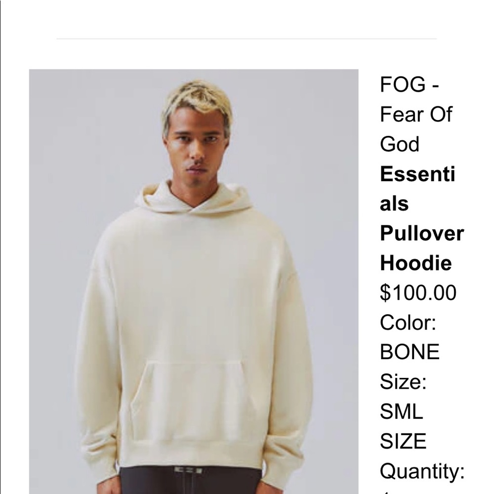 FEAR OF GOD Essentials Pullover
